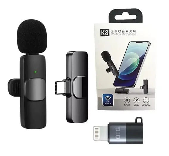 Microfono inalambrico k9 para android tipo C y iphone
